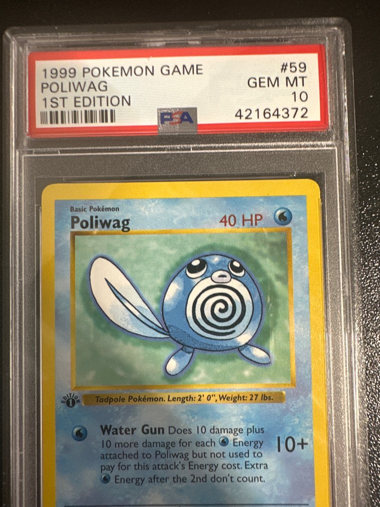 Pokémon - 1 Graded card - Poliwag 1st edition - PSA 10 #1.2