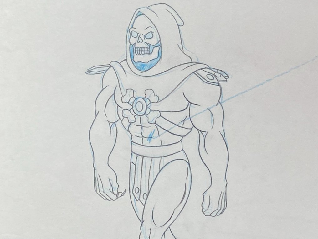He-Man and the Masters of the Universe - 2 Oryginalne rysunki animacyjne Skeletora (1983) #1.1