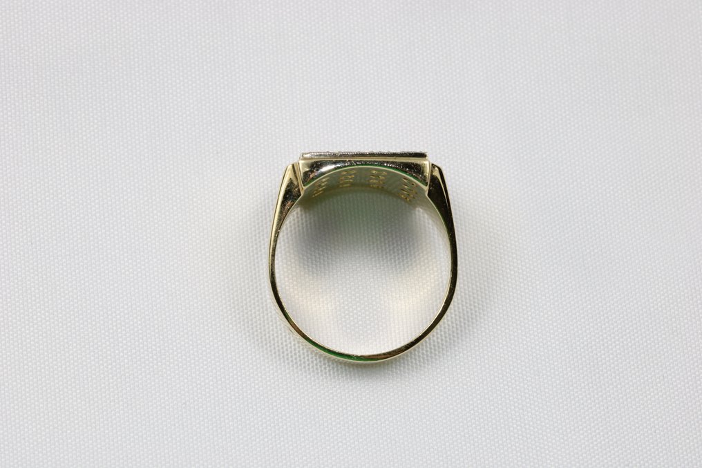 Ring - 14 karat Gull -  0.80ct. tw. Diamant  (Naturlig) #3.1