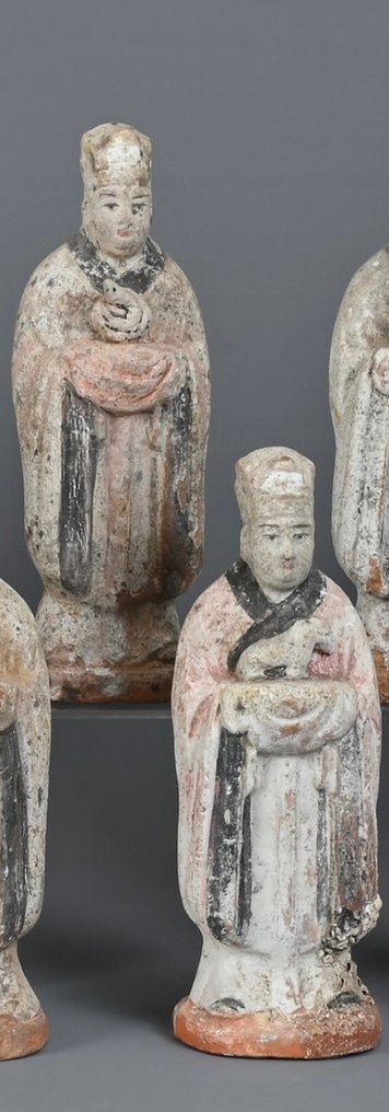 Terracotta Oud-Chinees, Ming-dynastie - Groep van twaalf dierenriemfiguren - ca. 1368 -1648 n.Chr. - 19 cm #2.2