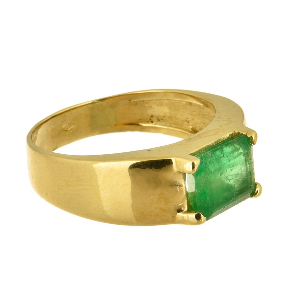 Ring - 18 kt. Yellow gold Emerald #1.1