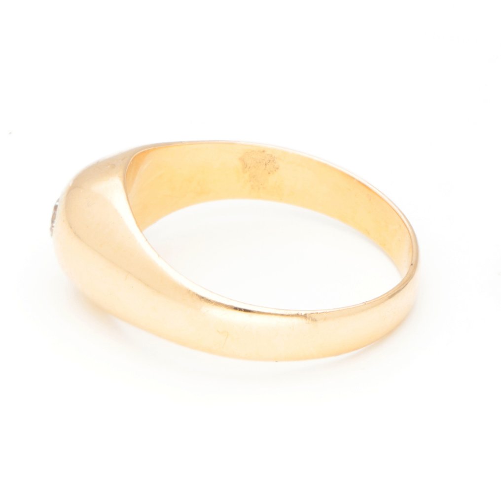Ring - 18 karaat Geel goud -  0.10ct. tw. Diamant #2.1