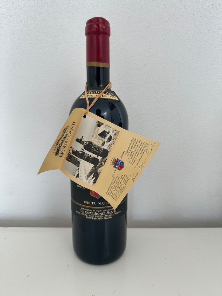 1990 Biondi Santi, Tenuta Greppo - 蒙达奇诺·布鲁奈罗 Riserva - 1 Bottle (0.75L) #1.2