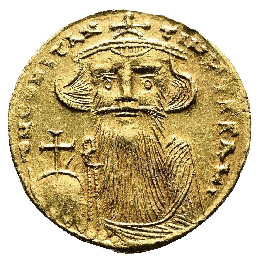 Konstantinápoly menta. Constans II.. Solidus AD 641-668 #2.2