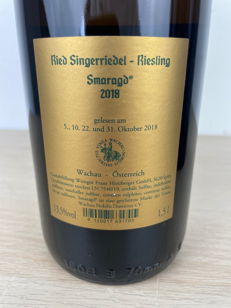 2018 Weingut Franz Hirtzberger, Singerriedel Riesling Smaragd - Wachau - 3 Magnums (1,5 l) #2.1
