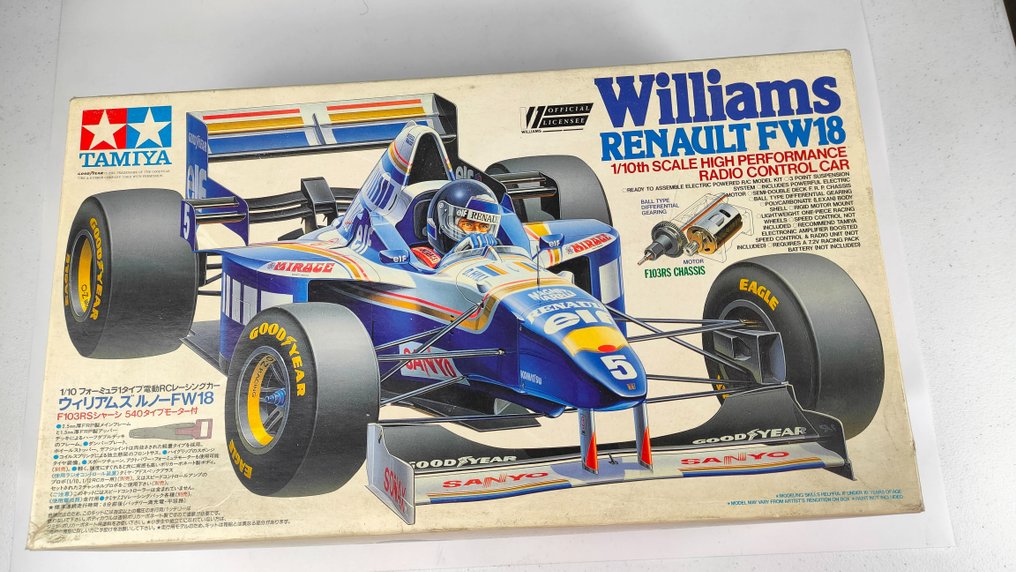 Tamiya 1:10 - Modell-kit - Williams FW18 - RC bil monteringssats #1.1