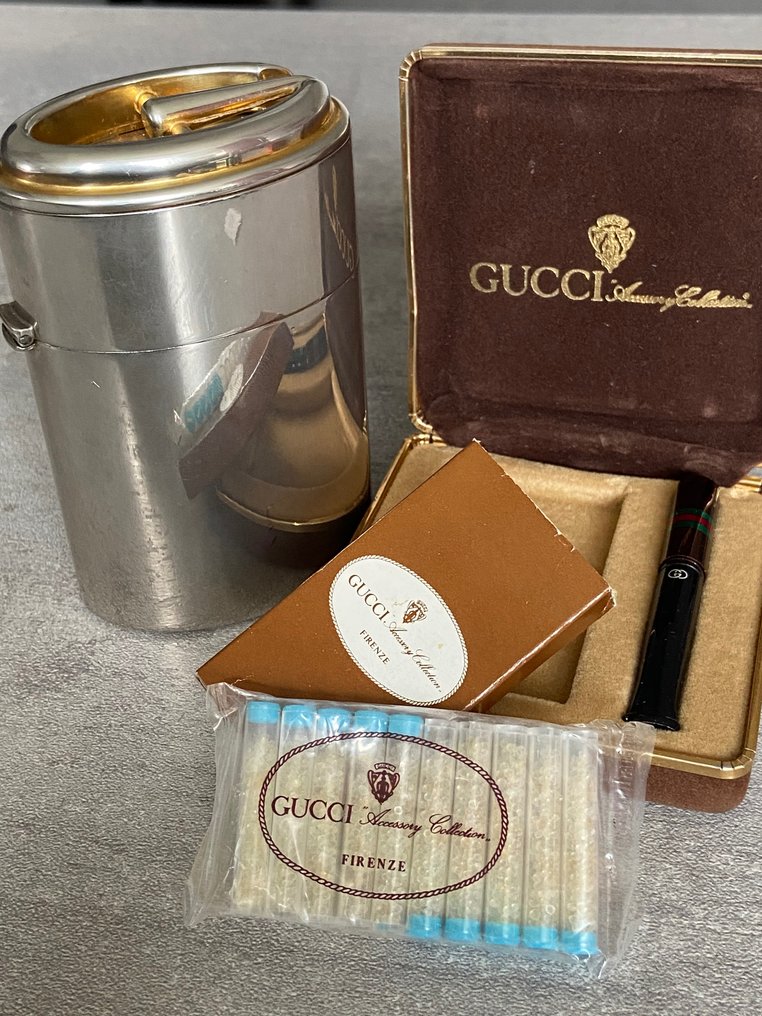 Gucci - vintage - 煙盒 (2) - 香菸配件 - 膠木, 金屬 #1.1
