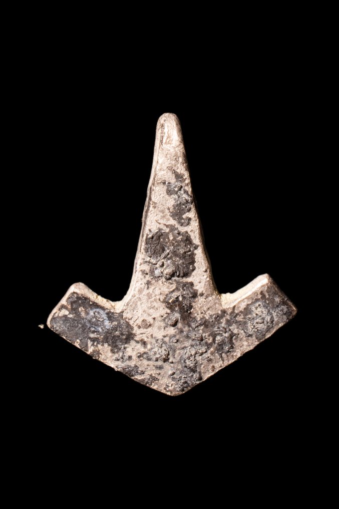 Viking periode Bronzen Mjölnir - Hamerhanger - Zeldzaam en draagbaar!  (Zonder Minimumprijs) #2.1
