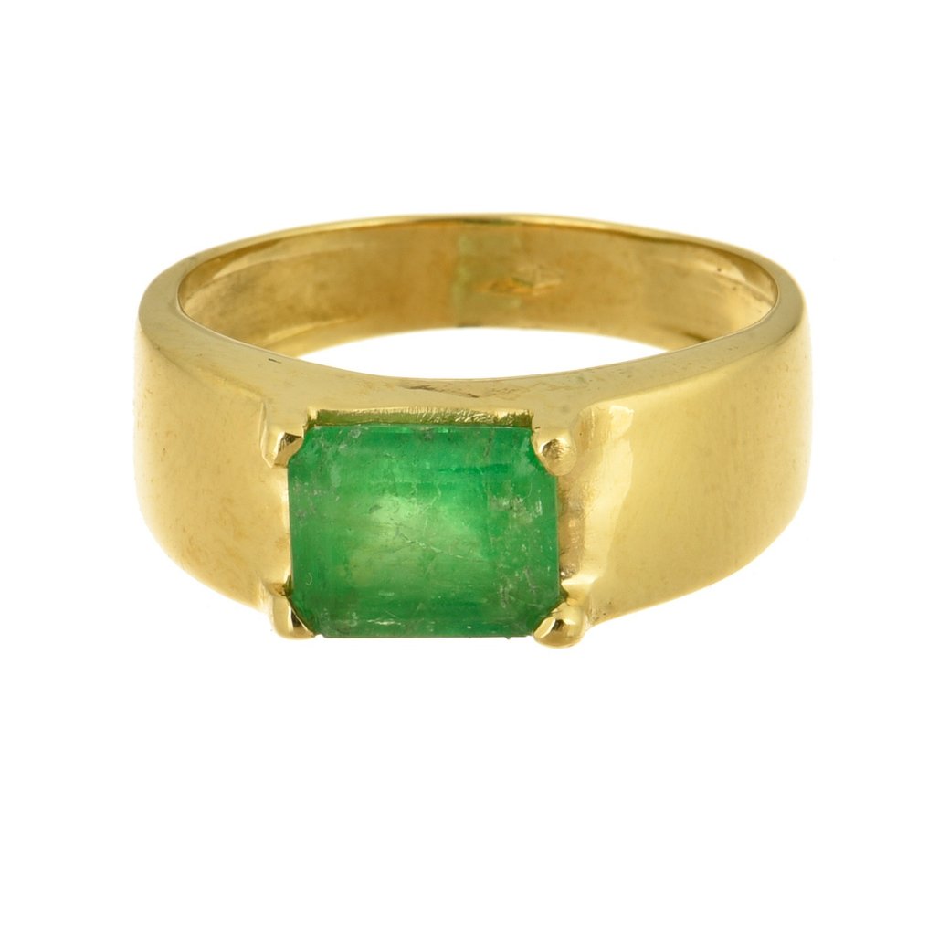 Ring - 18 kt. Yellow gold Emerald #1.2