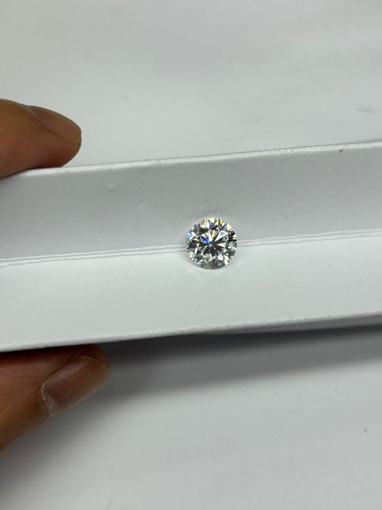 1 pcs Diamante  (Natural)  - 3.05 ct - Redondo - D (incoloro) - VS1 - IGI (B) #2.1