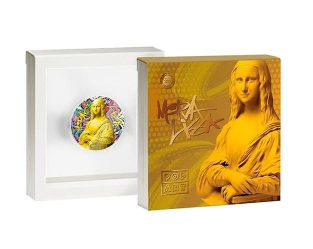 Niue. 5 Dollars 2023 Mona Lisa - Pop Art, 2 Oz (.999) #2.1