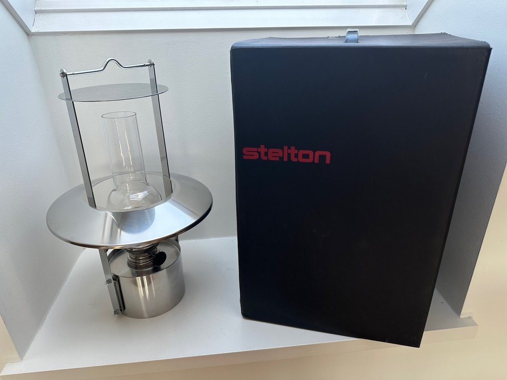 Stelton, Design Erik Magnussen -  Scheepslamp - Klassieke lijn - Als nieuw in doos - Glas, Staal #1.1