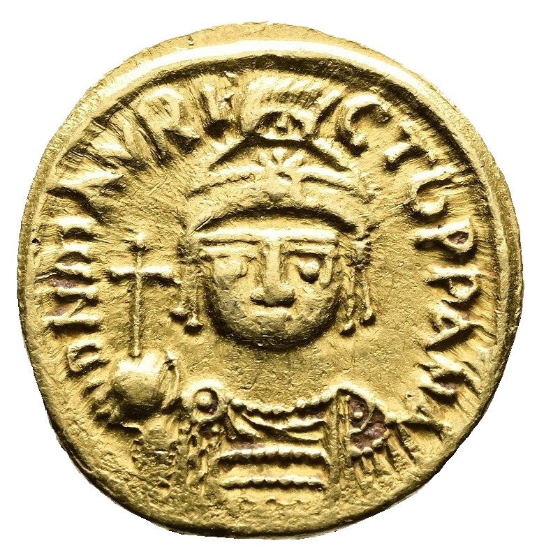 Karthago Minze. Maurice Tiberius. Solidus AD 582-602 #2.2