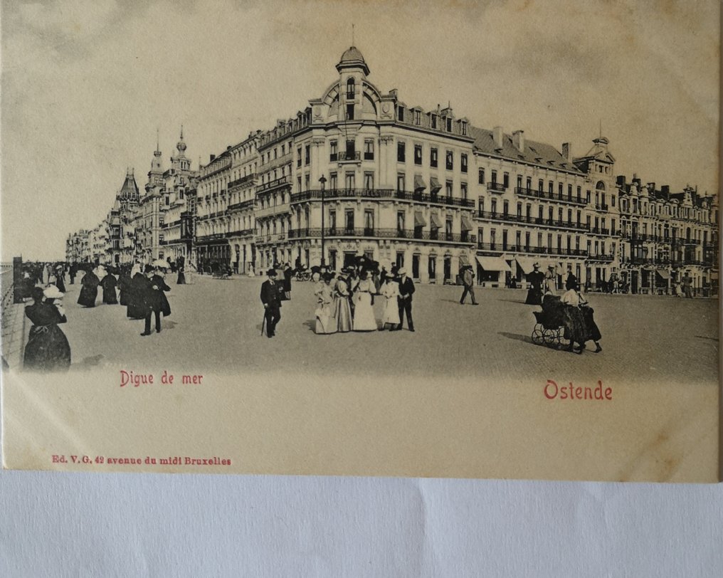 比利時 - 城市和景觀, 奧斯坦德 - 奧斯坦德有很多好牌 - 明信片 (179) - 1899-1960 #3.2