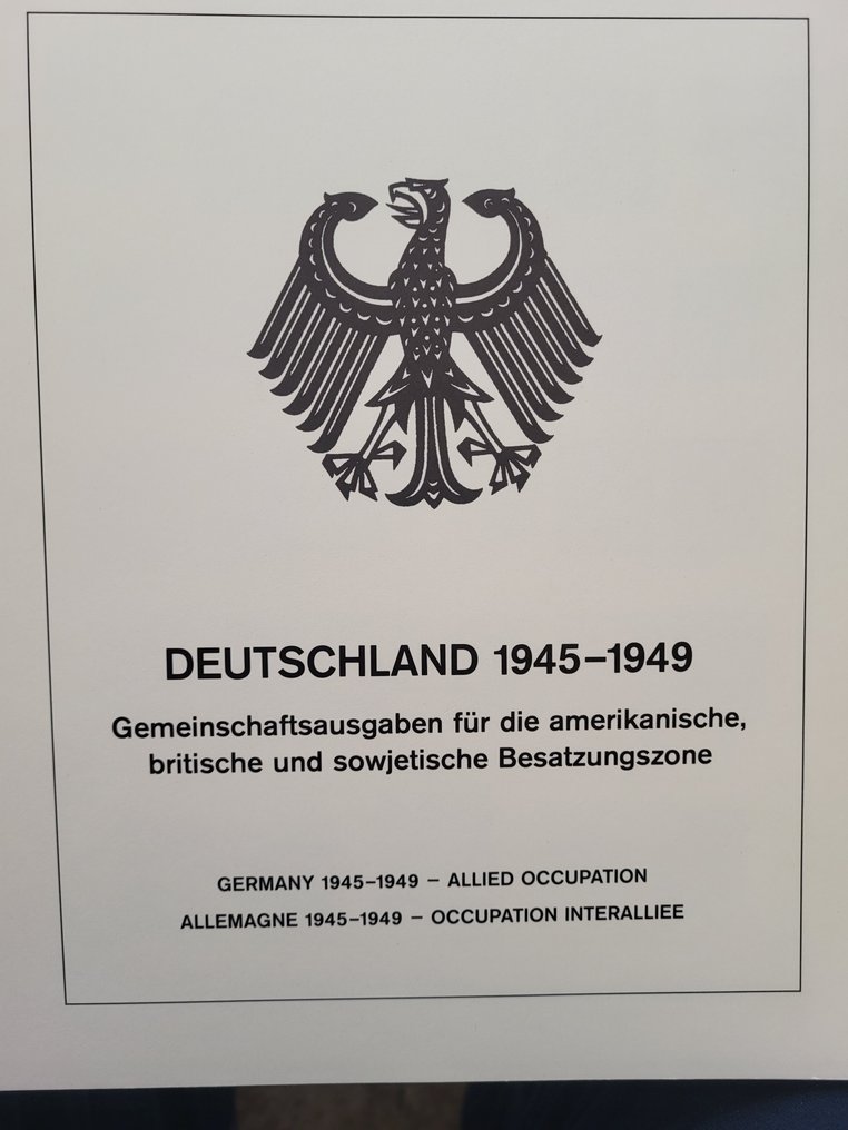 Alliert okkupasjon - Tyskland 1946/1948 - Alliert støpt 1x stemplet og 1x postfrisk komplett #1.1