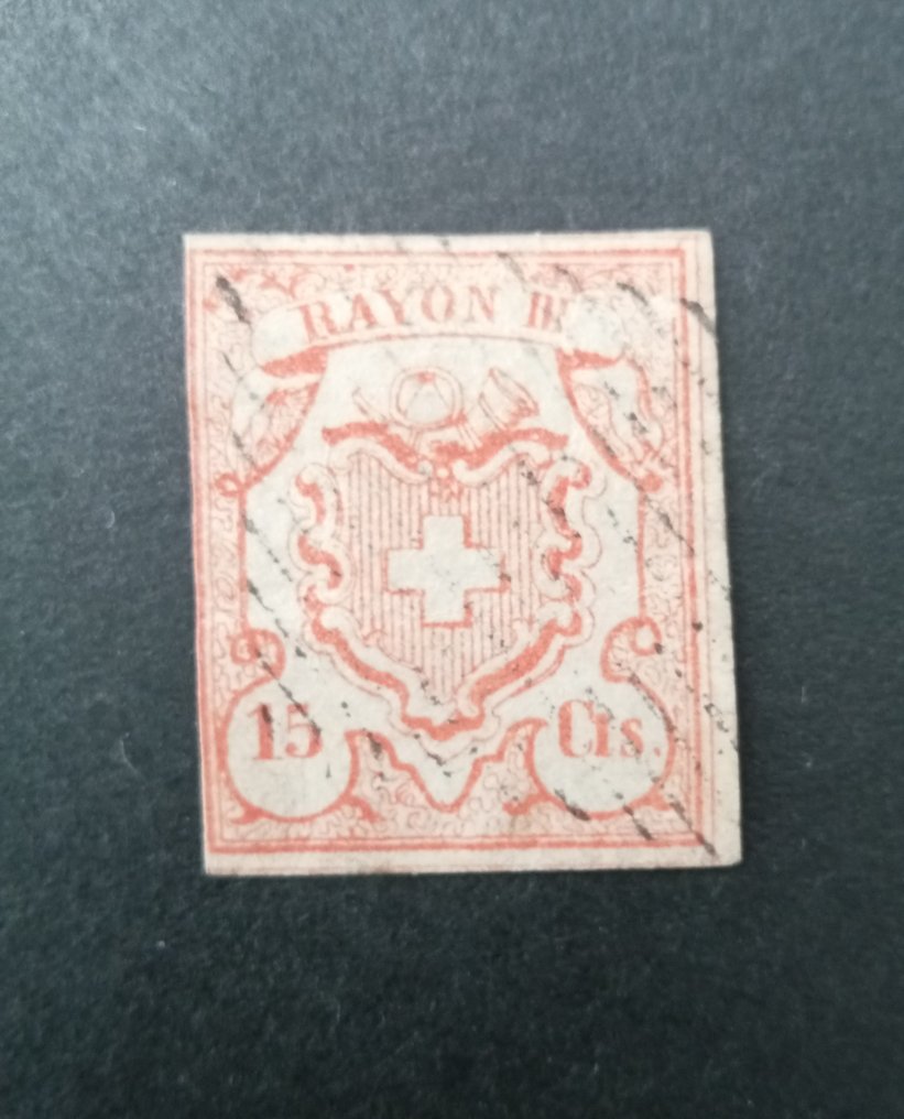 Suíça 1852 - 4 especialidades de rayon - Michel 10-12 #2.1