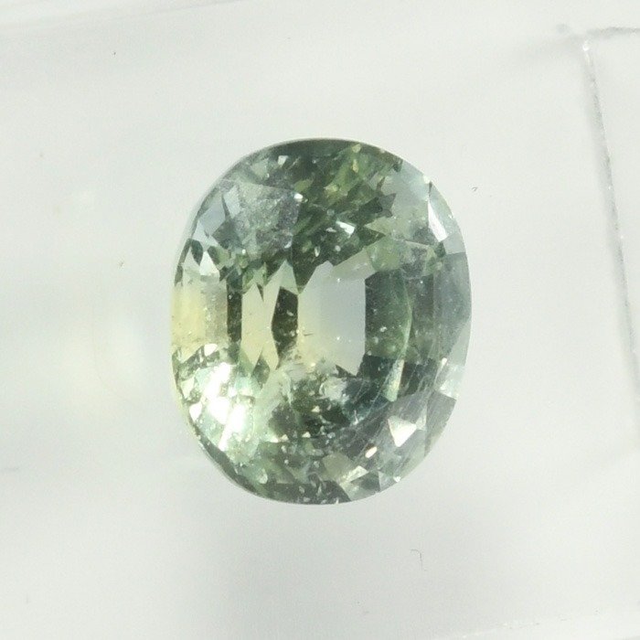 No reserve price - 1 pcs  Green Sapphire  - 2.58 ct - Antwerp Laboratory for Gemstone Testing (ALGT) - NO HEAT GREEN SAPPHIRE #1.0