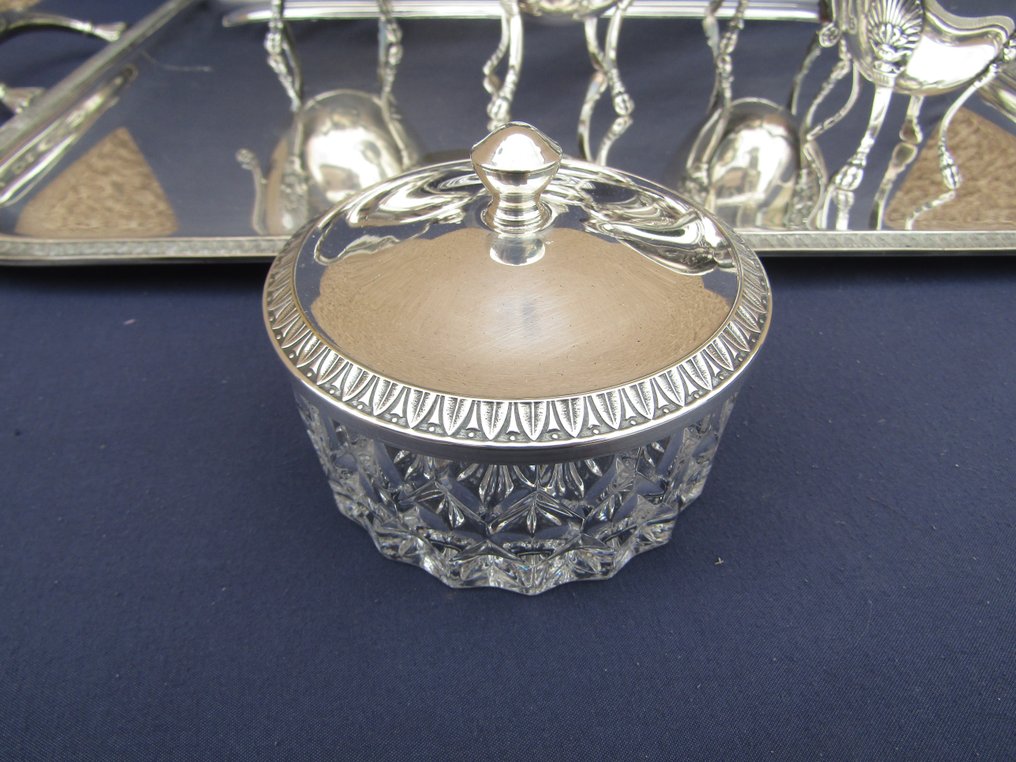 J-NOE - Coffee and tea service (6) - Silverplated - empire style #3.1