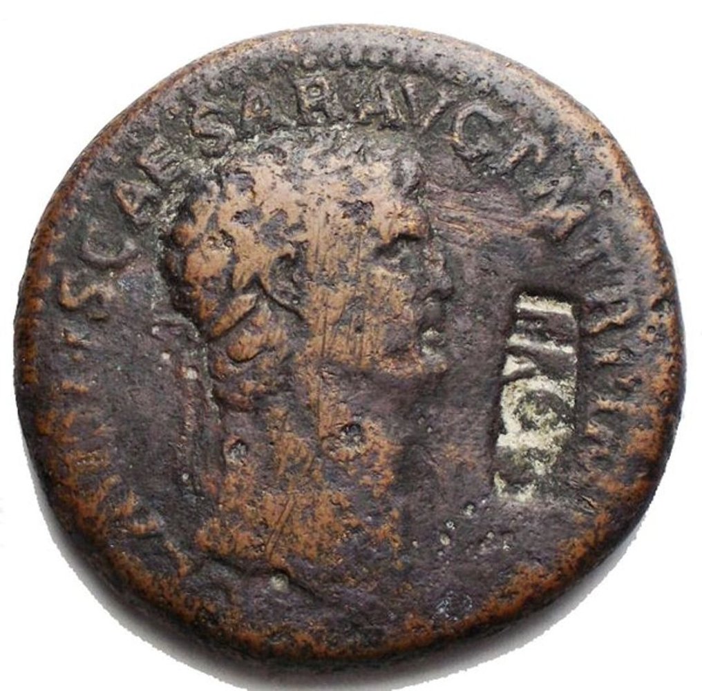 Roman Empire. Claudius (AD 41-54). Sestertius - Gegenstempel mit PROB #1.1