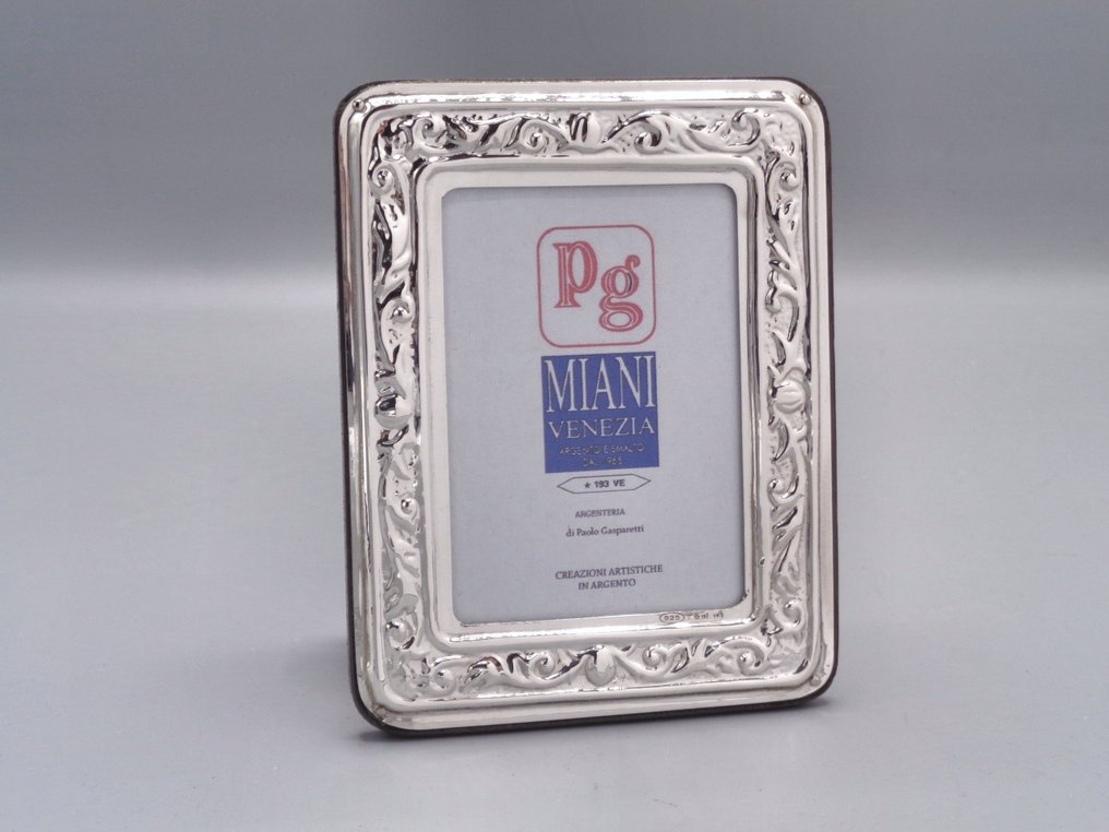 PG-Miani Argenteria - Portaritratti - .925 argento - Foglie 6x9 #2.1