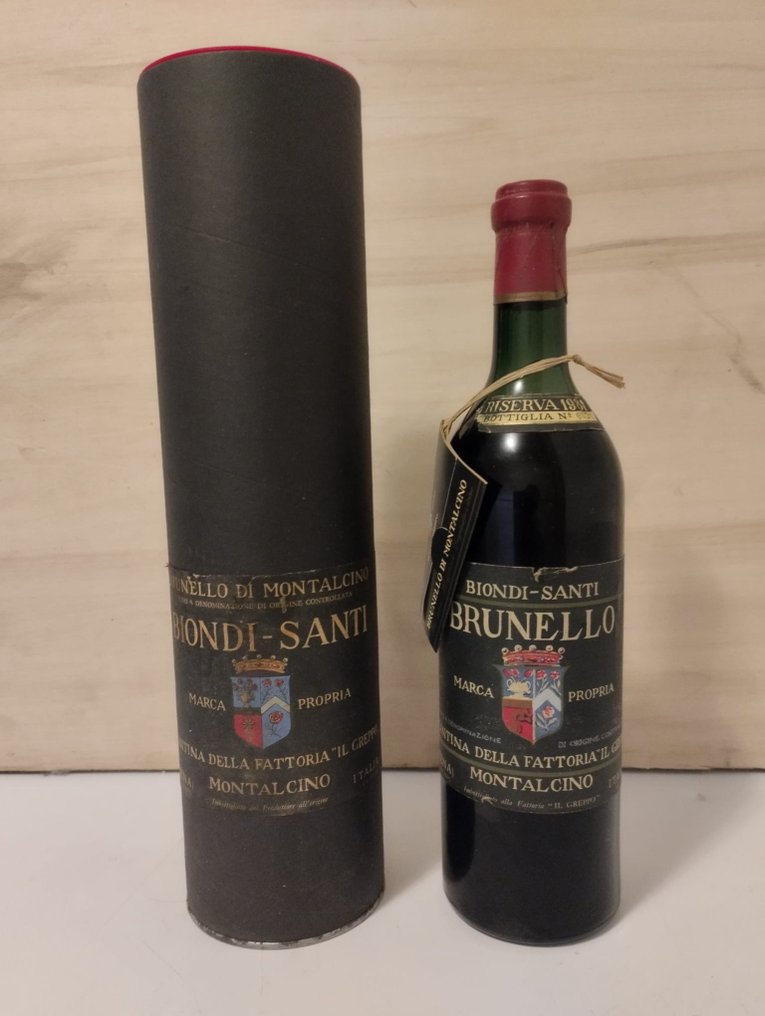 1981 Biondi Santi, Tenuta Greppo - Brunello di Montalcino Riserva - 1 Flaska (0,75 l) #1.1