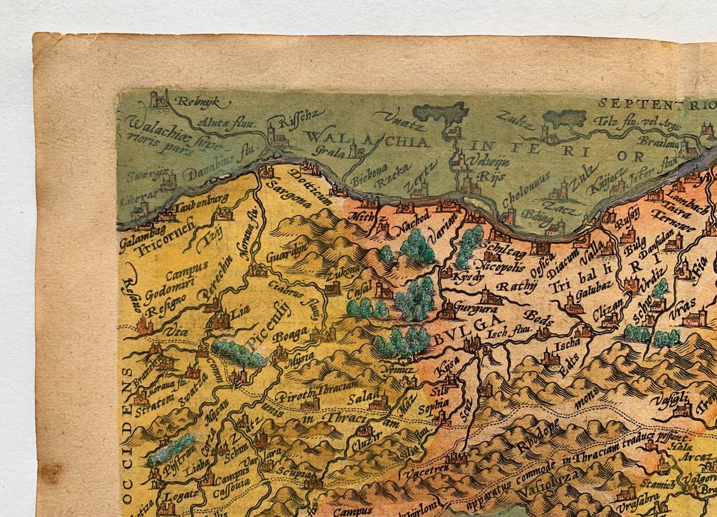 欧洲 - 保加利亚 / 色雷斯 / 阿尔巴尼亚; J. Bussemacher/ M. Quad - Thracia et Bulgaria cum viciniis - 1581-1600 #2.1