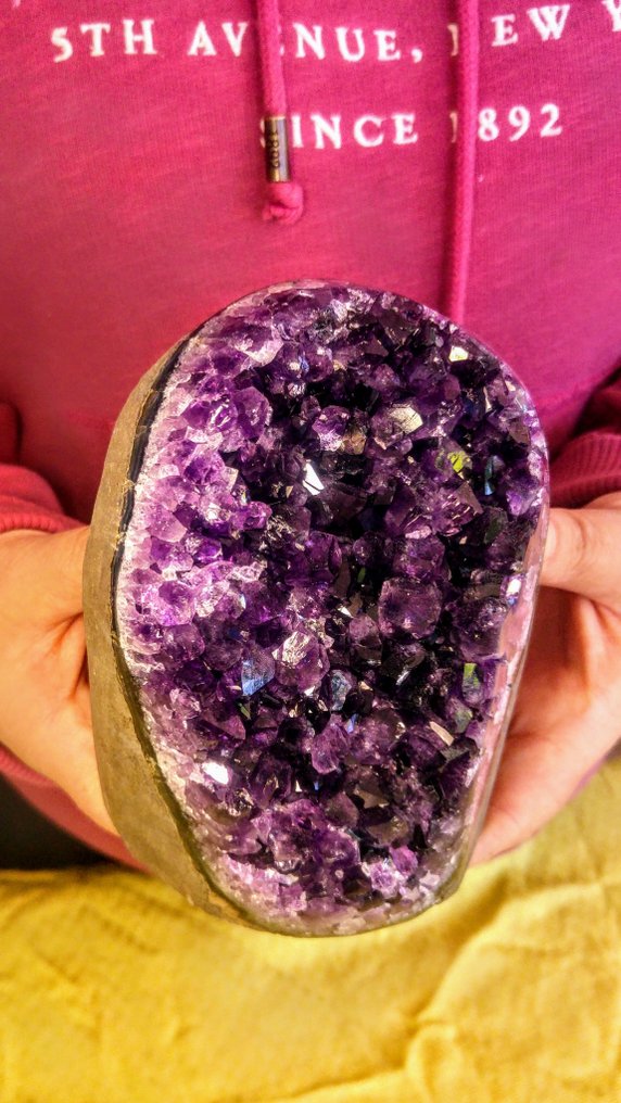 紫水晶晶簇 - 簇 自由形式 - 高度: 14 cm - 宽度: 11 cm- 1741 g #2.1