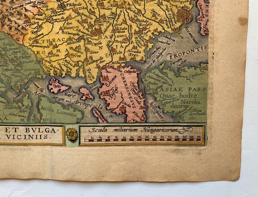 欧洲 - 保加利亚 / 色雷斯 / 阿尔巴尼亚; J. Bussemacher/ M. Quad - Thracia et Bulgaria cum viciniis - 1581-1600 #3.2