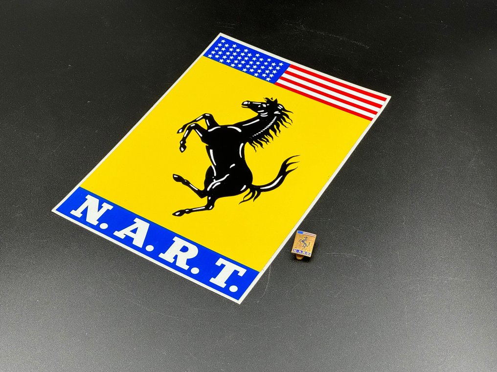Sticker and PIN - Ferrari N.A.R.T - 1960 #1.1