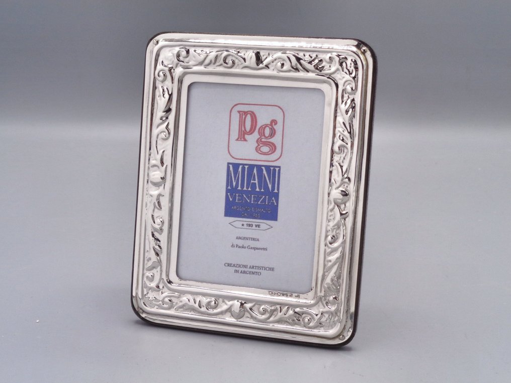 PG-Miani Argenteria - Portaritratti - .925 argento - Foglie 6x9 #1.0