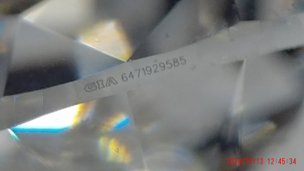 1 pcs 钻石  (天然)  - 0.50 ct - 心形 - D (无色) - VVS2 极轻微内含二级 - 美国宝石研究院（GIA） - 前 前 #3.2