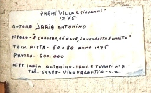 Antonio Iaria - "E caddero, là dove, la vendetta è un rito" 1976 #2.1
