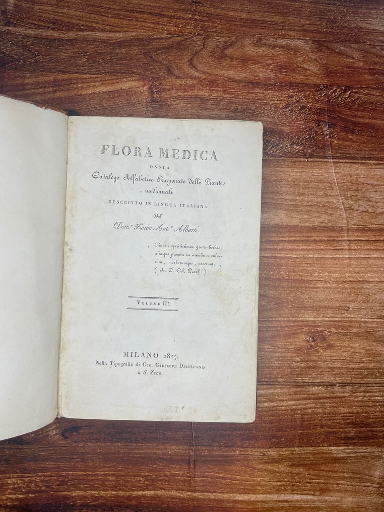 A. Alberti - Flora medica - 1817 #1.2