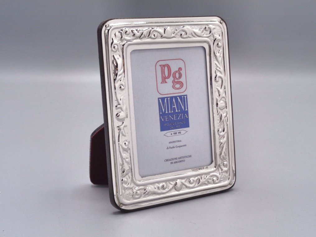 PG-Miani Argenteria - Portaritratti - .925 argento - Foglie 6x9 #1.0