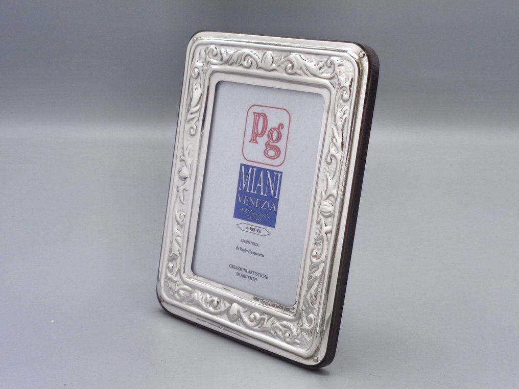 PG-Miani Argenteria - Portaritratti - .925 argento - Foglie 6x9 #3.2