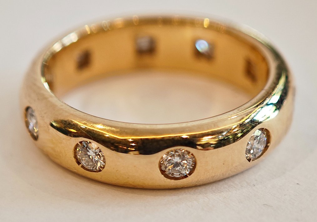 Δαχτυλίδι - 18 καράτια Κίτρινο χρυσό -  0.50ct. tw. Διαμάντι #1.1