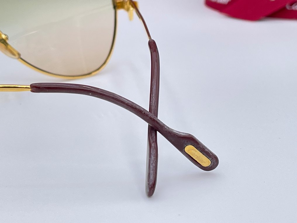 Cartier - Vendome Santos Vintage Gold Planted 24k - Sunglasses #3.2