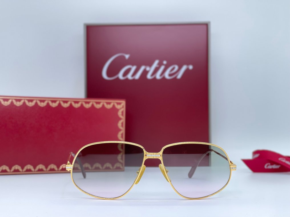 Cartier - Panthere GM Vintage Gold Planted 24k - Ochelari de soare #1.1