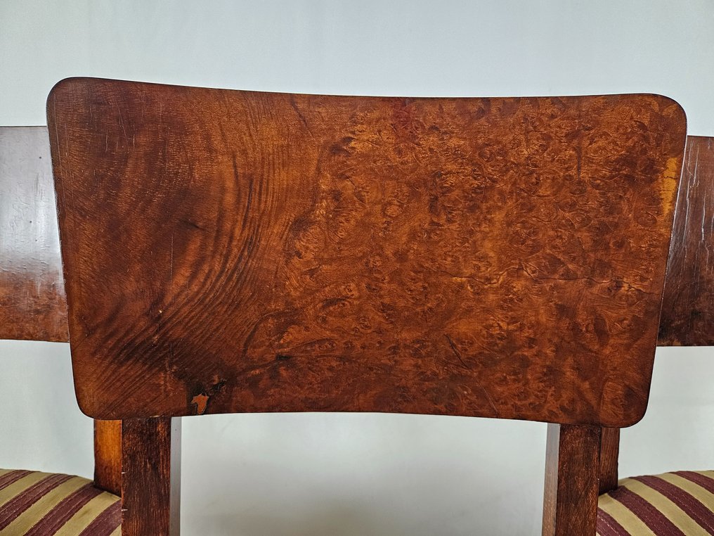 椅子 (4) - 装饰艺术石南木椅子 - 伯尔胡桃木 #3.1