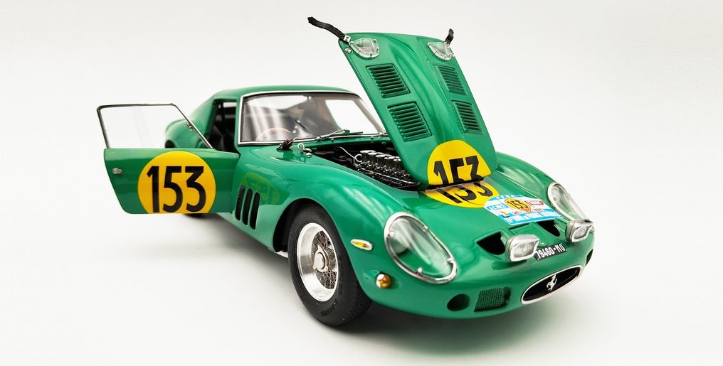 CMC 1:18 - Modellbil - Ferrari 250 GTO - Tour de France 1962 - Piper/Margulies, #153 - Veldig detaljert modell! #3.2