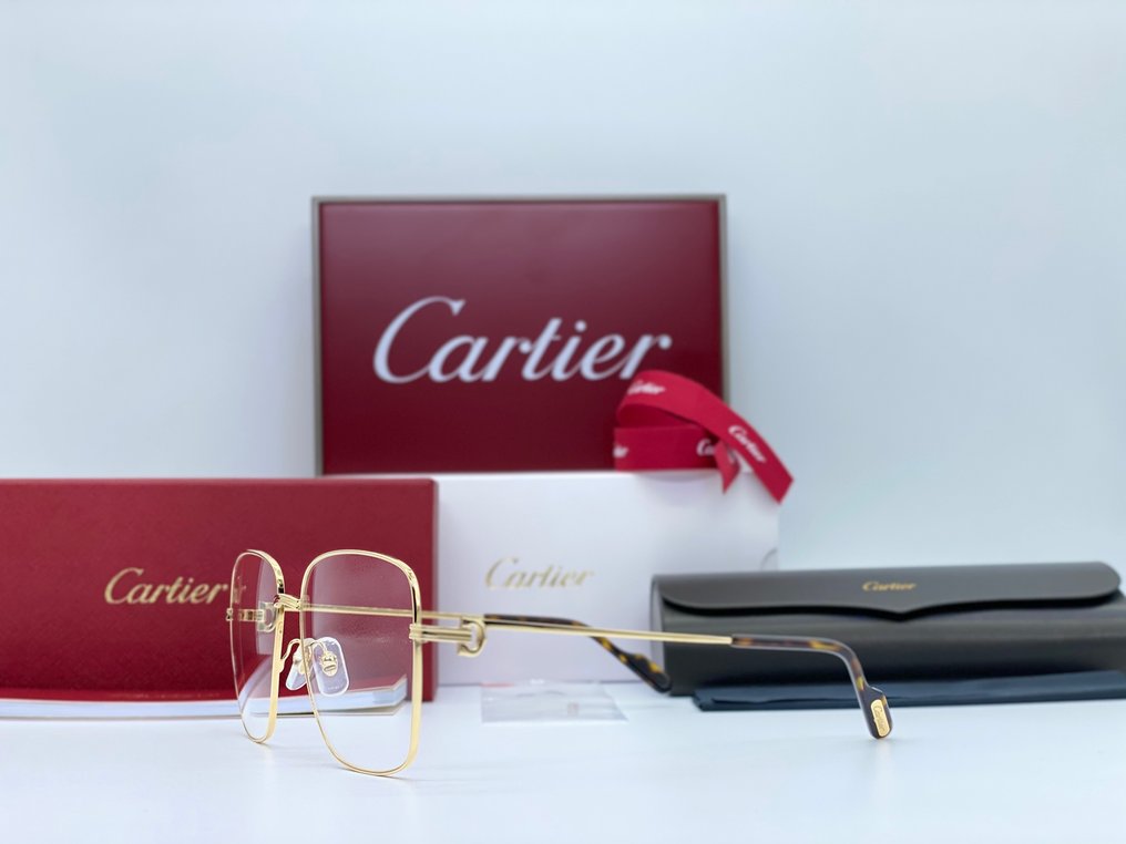 Cartier - Première Square Gold Planted 24k - Sonnenbrille #3.1