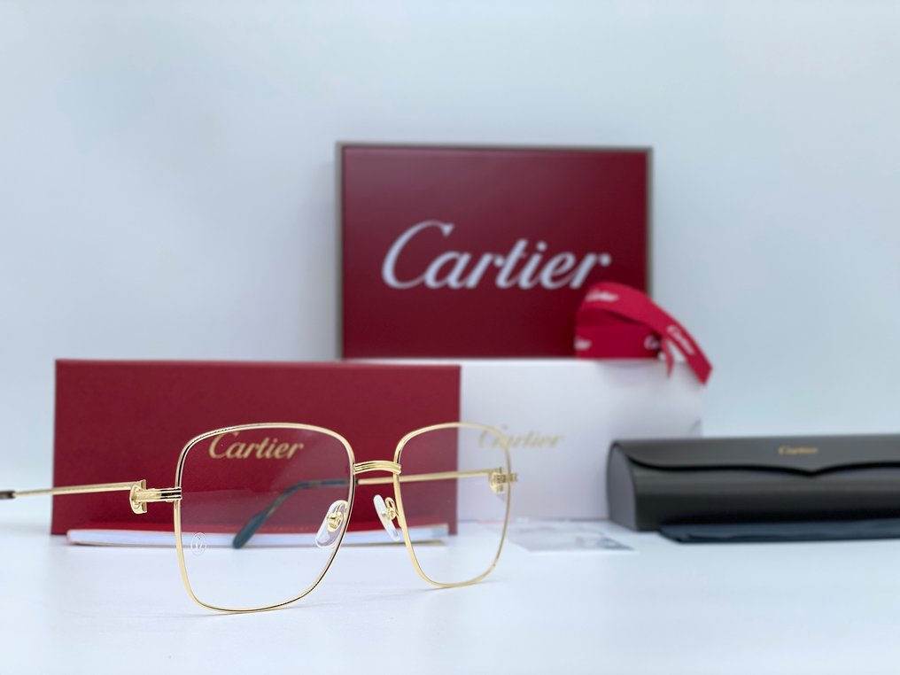 Cartier - Première Square Gold Planted 24k - Sonnenbrille #3.2