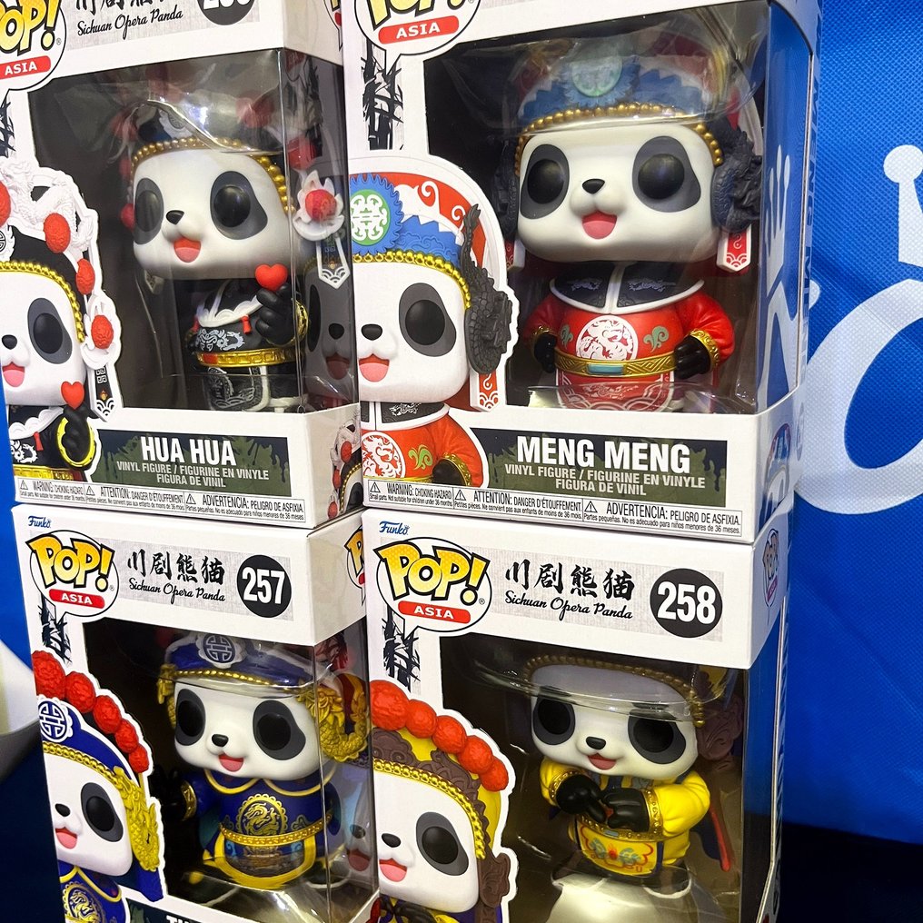 Funko  - Actionfigur Asia Sichuan Opera Panda 4pcs Set #255 #256 #257 #258 - 2020+ - Kina #2.1