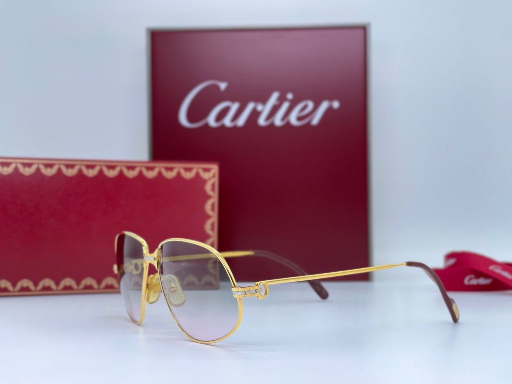 Cartier - Panthere GM Vintage Gold Planted 24k - Ochelari de soare #2.1