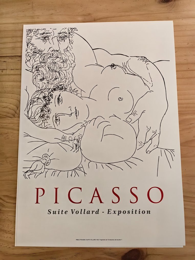 Pablo Picasso (after) - Reprint "El descando del escultor" Suite Vollard Exposition 1933 #1.1