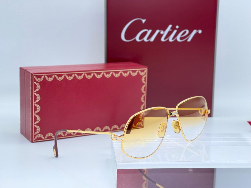 Cartier - Panthere GM Vintage Gold Planted 24k - Solbriller #3.1