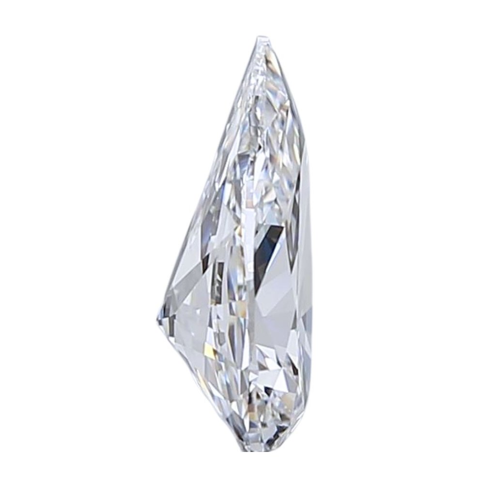 1 pcs Diamant  (Naturlig)  - 1.50 ct - Pære - D (fargeløs) - IF - Det internasjonale gemologiske institutt (IGI) - Ideell kuttet DIF-pære #3.2