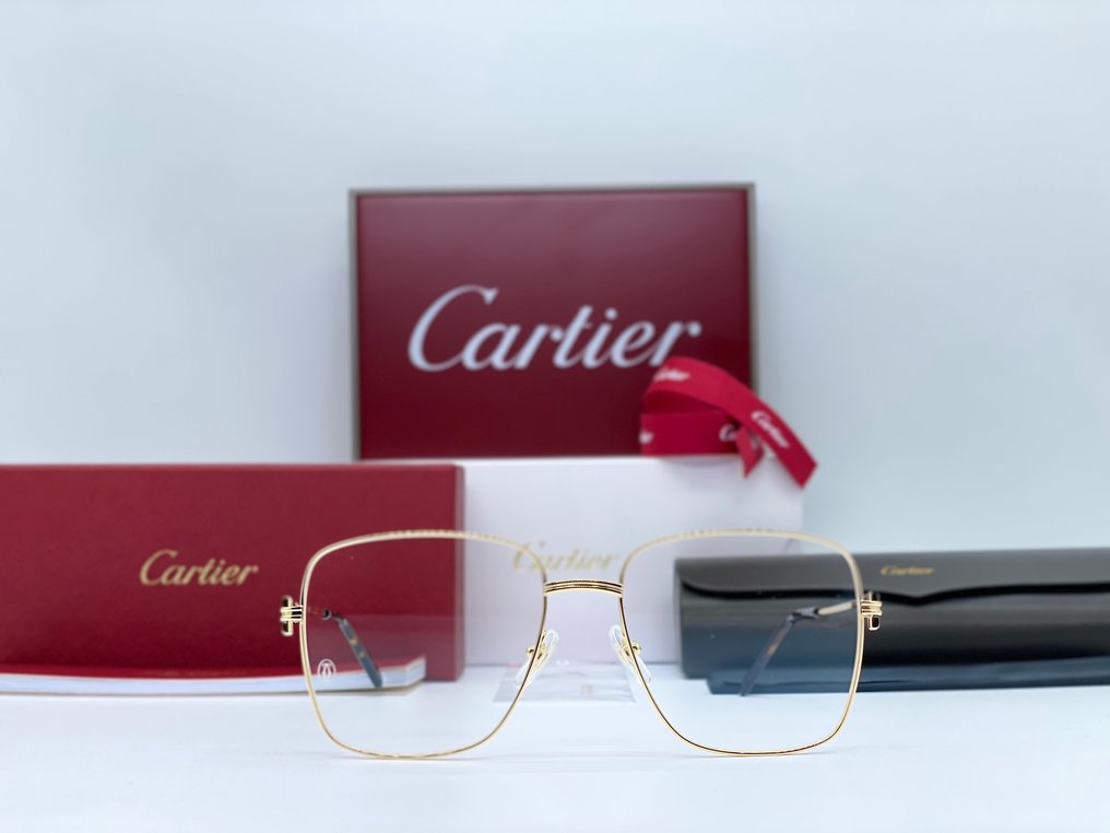 Cartier - Première Square Gold Planted 24k - Ochelari de soare #2.1