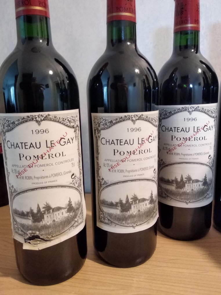 1996 Château Le Gay - Pomerol - 6 Flasker (0,75 L) #2.1