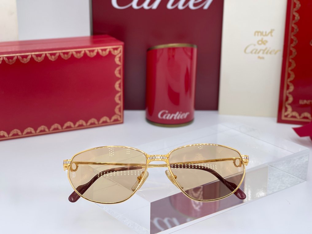 Cartier - Panthere Windsor Vintage Gold Planted 24k - Sunglasses #3.2